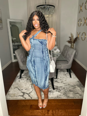 “Do Some Damage” Denim dress